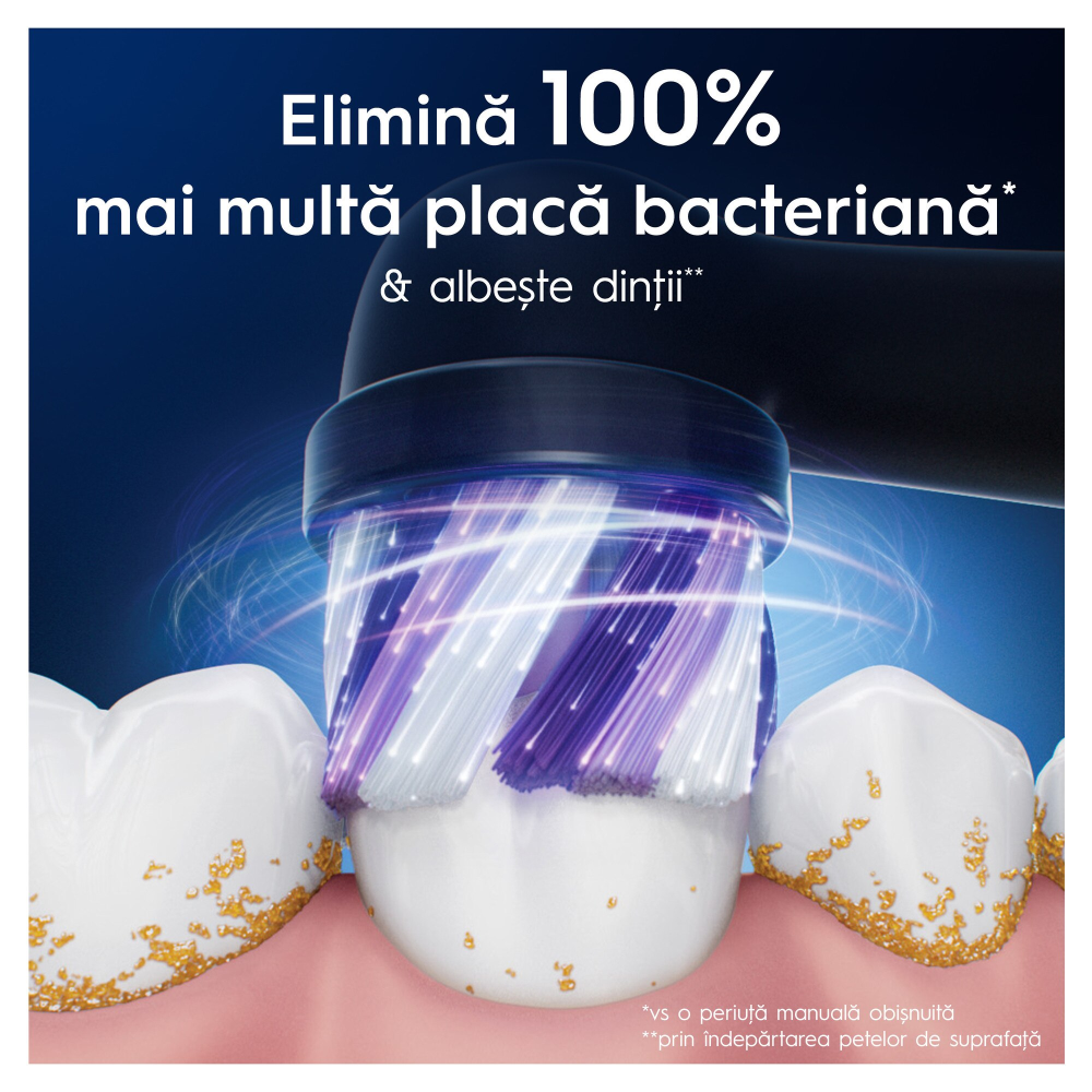 Rezerve periuța de dinți Oral-B iO Radiant White, compatibile doar cu seria iO, Alb, 2 buc [3]