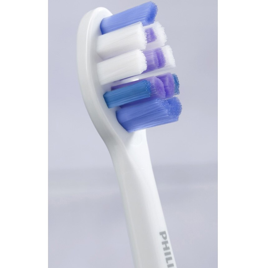 Rezerve Philips Sonicare Sensitive HX6058/87, pachet de 8 capete de periere, Standard, click-on, sincronizarea modurilor BrushSync, Alb [4]