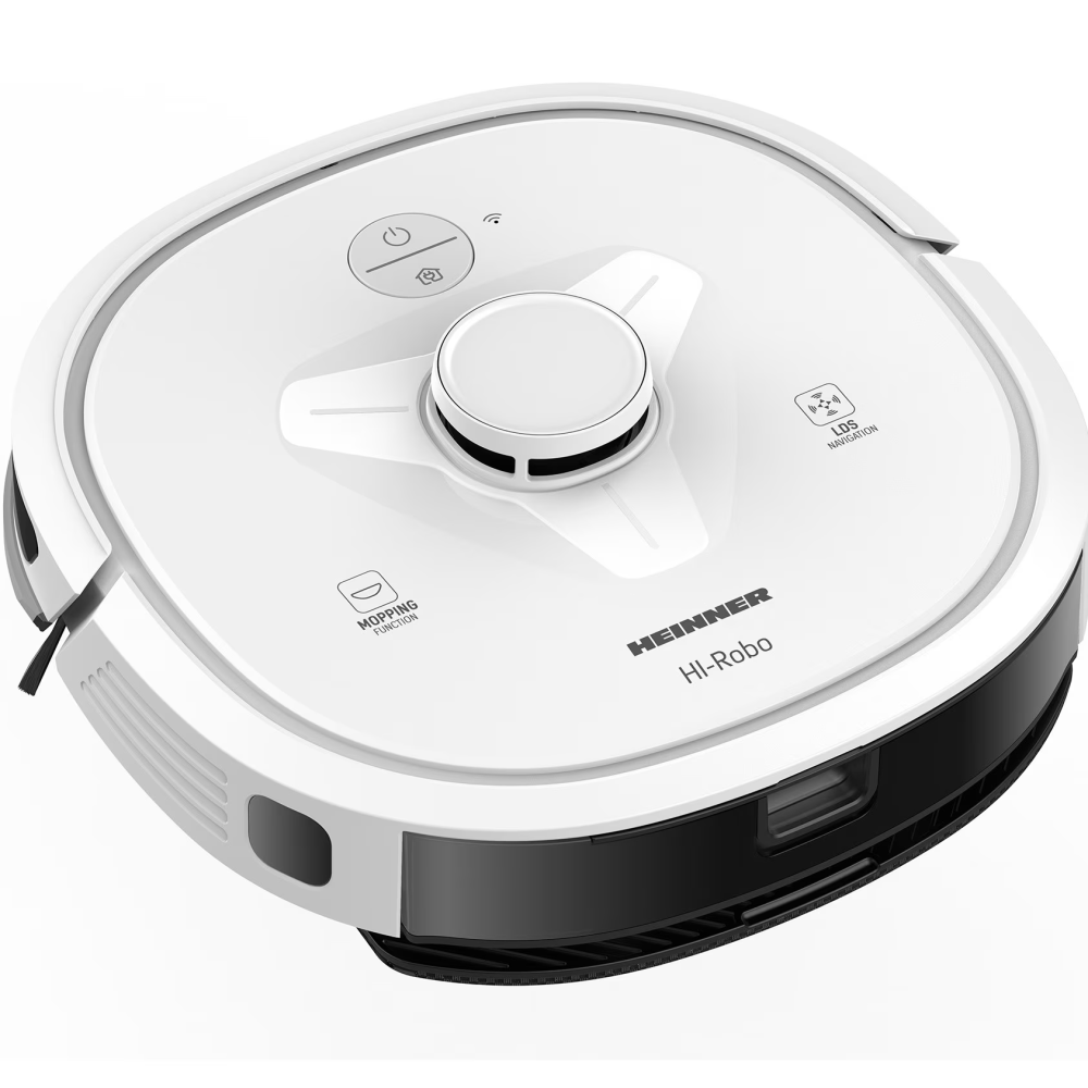 Robot de aspirare Heinner HI-Robo HRVC-M33WH, WI-FI, aspirator si mop, 14.4V/ 3350 mAh, putere aspirare 2000Pa, motor BLDC, navigatie LDS, autonomie 180 min, recipient praf: 600 ml, rezervor apa 250 m [5]