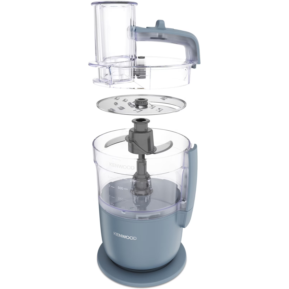 Robot de bucatarie compact KENWOOD MultiPro Go FDP22.130GY, 650W, vas 1.3L, 2 trepte viteza, functie 360° Express ServeTM pentru feliere/razuire nelimitata, gri [3]