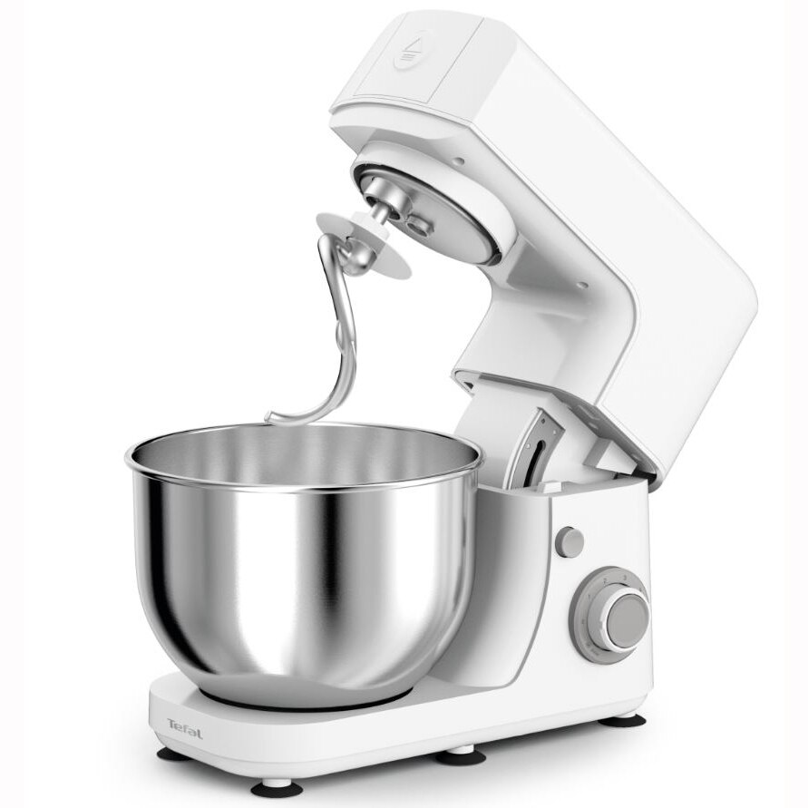 Robot de bucatarie Tefal MasterChef Essential QB150138, 800W, capacitate bol inox 4.8L, 6 trepte de viteza, functie pulse, alb [4]