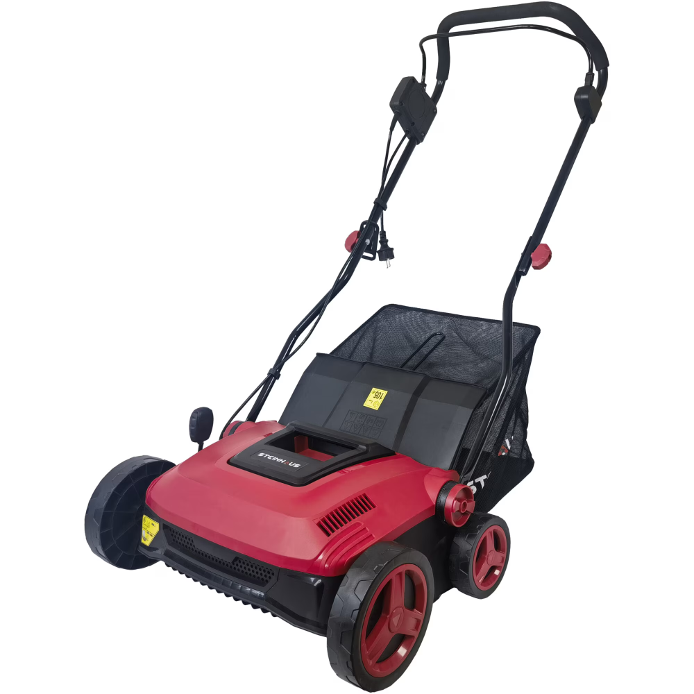 Scarificator/aerator electric Steinhaus PRO-SCA1800, putere 1800 W, 37 cm latime lucru, 45 L sac colector, 5 trepte de inaltime, include rola scarificare si rola aerare [2]
