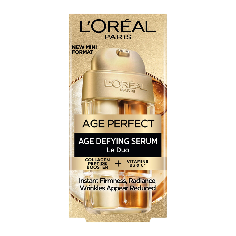 Serum pentru fermitate L'Oreal Paris Age Perfect Le Duo, contine Peptide de Micro-Colagen, 2 serumuri in 1, 15 ml [2]