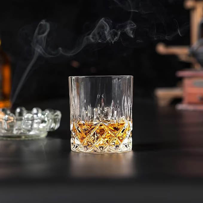 Set 4 Pahare Whisky de Lux din Cristal fara Plumb, Kanars, Cutie Premium inclus [3]