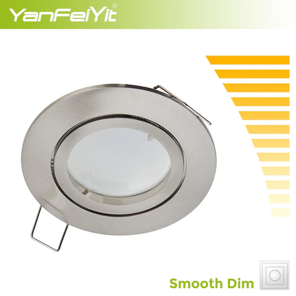 Set 5 Spoturi LED Premium, YanFeiYit, 5W, 420 Lumeni, Unghi Luminare 120 grade, Rezistent la Apa IP20, Argintiu [3]