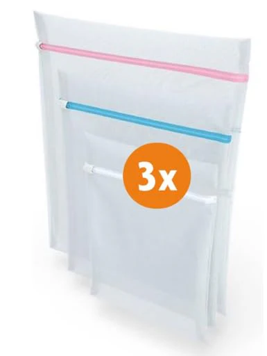 Set 9 Saci pentru Masina de Spalat, cu Fermoar, 3 Dimensiuni diferite, Protectie Haine Delicate sau Organizator Haine Calatorie [1]