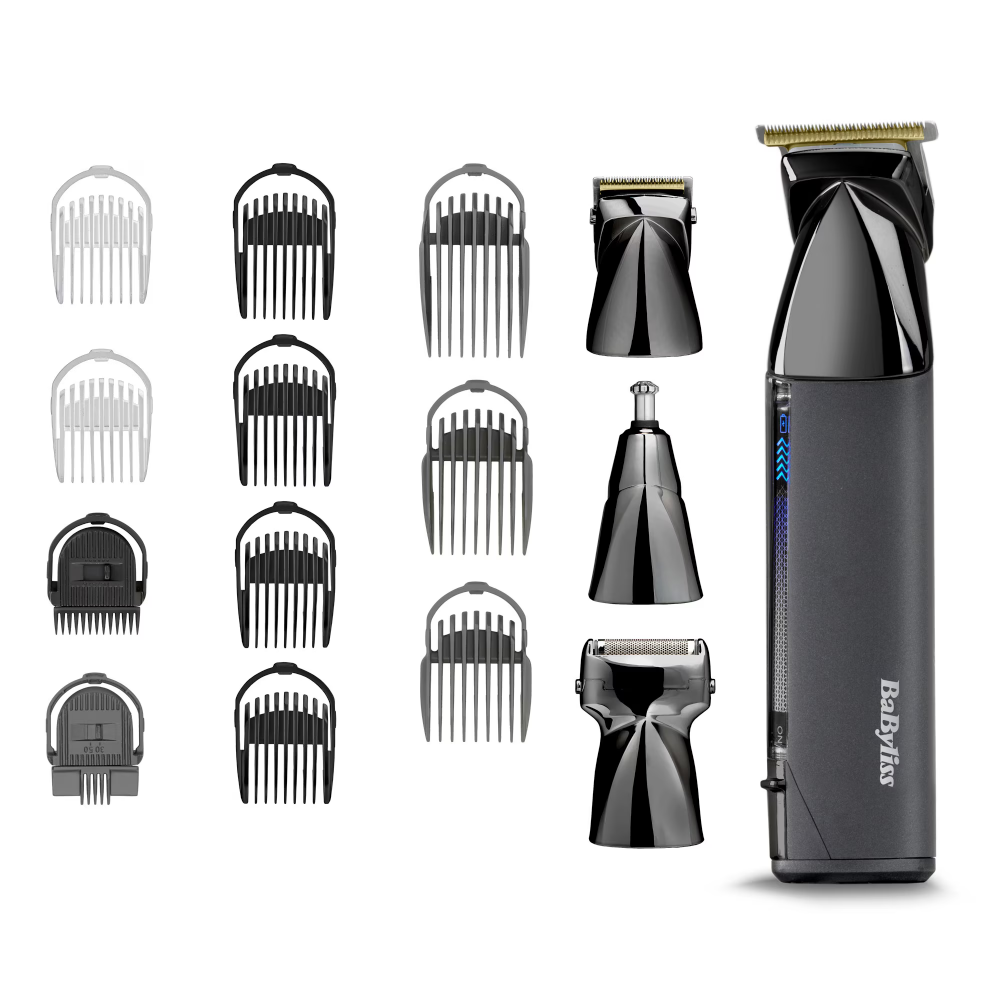 Set aparat de tuns parul si barba BaByliss MT991E, Super-X Metal Series 15 in 1 Multi Trimmer [2]