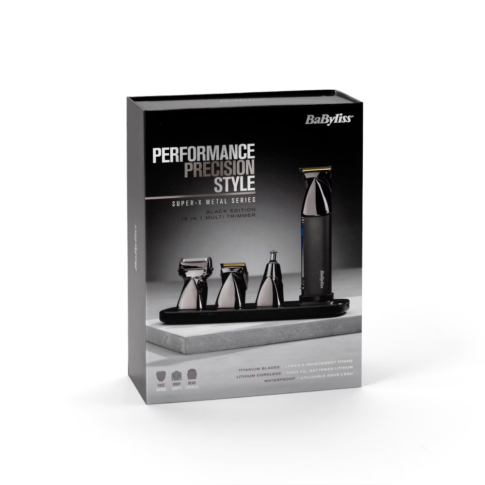 Set aparat de tuns parul si barba BaByliss MT991E, Super-X Metal Series 15 in 1 Multi Trimmer [4]