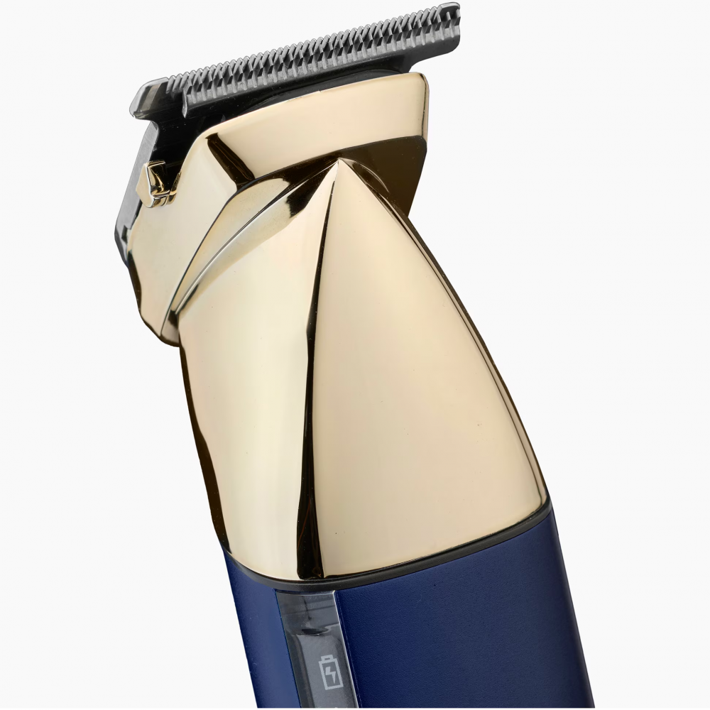 Set aparat de tuns parul si barba Babyliss Super-x Metal Series MT992E, 15 in 1 multi trimmer, auriu/albastru marin [3]