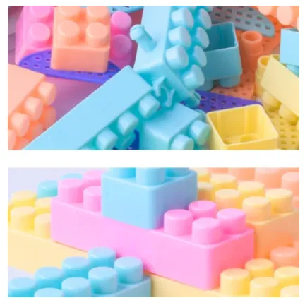Set Cuburi de Constructie, Building Blocks, 130 piese, Cutie depozitare inclusa, Multicolore [3]