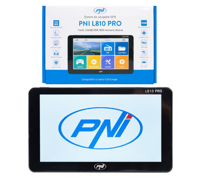 Sistem de navigatie GPS PNI L810 PRO ecran 7 inch, 800 MHz, 256MB DDR, 8GB memorie interna, FM transmitter [3]