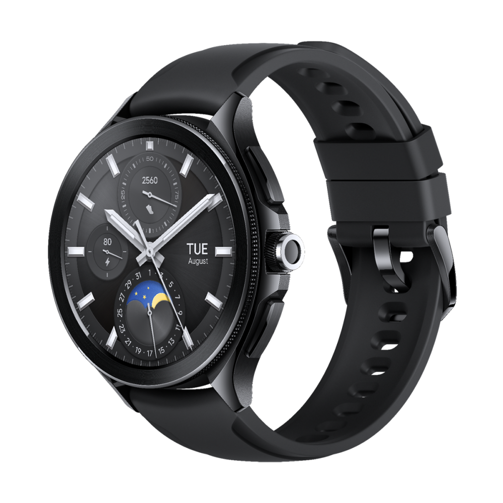 Smartwatch Xiaomi Watch 2 Pro, Bluetooth Black Case, Black Fluororubber Strap [3]