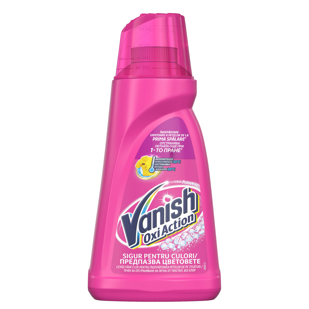 Solutie pentru indepartarea petelor Vanish Pink, 1l [1]
