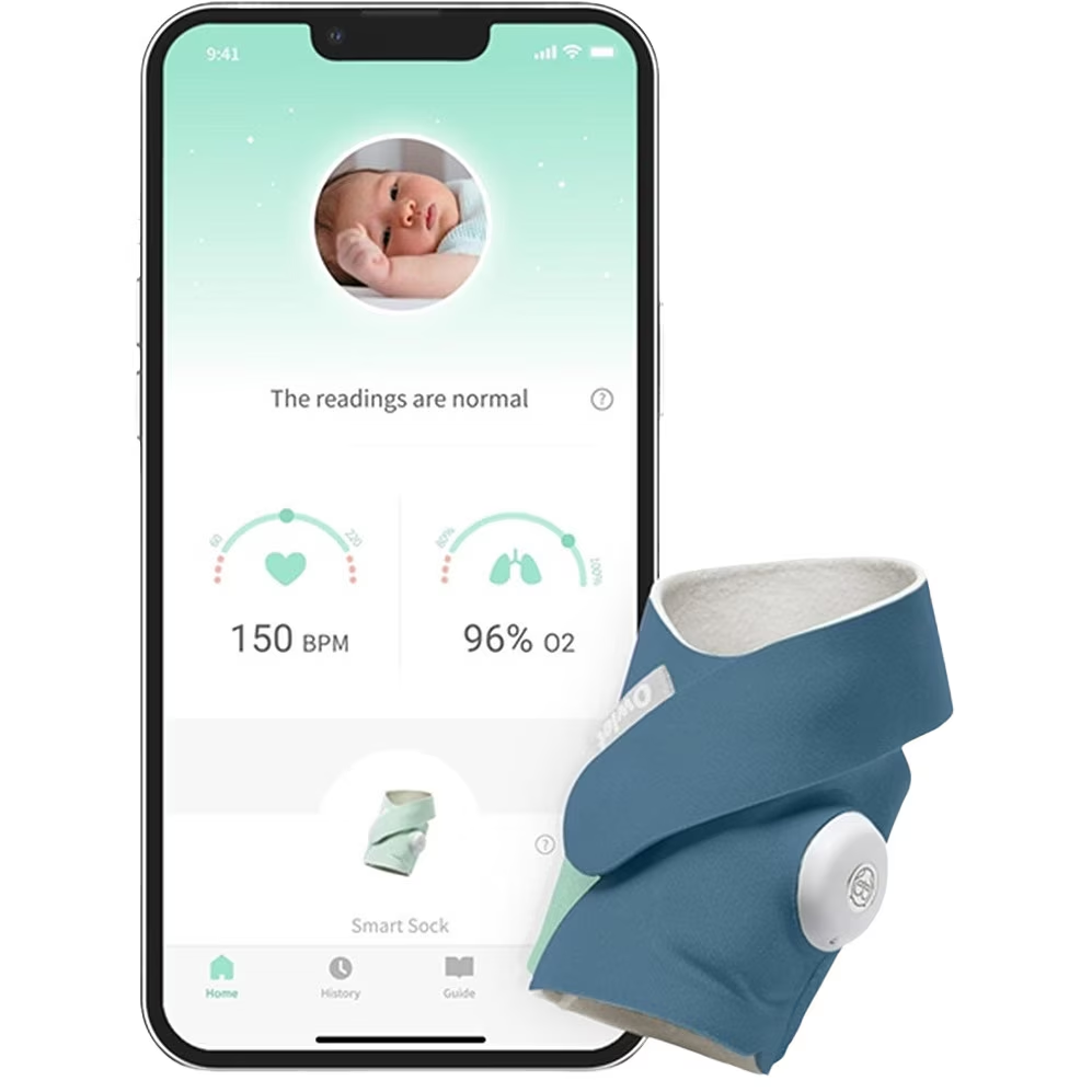 Soseta inteligenta pentru monitorizarea bebelusului Owlet Smart Sock 3 Bedtime Blue [2]