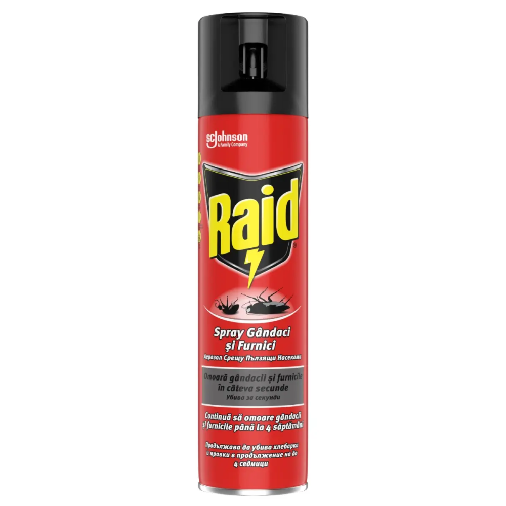 Spray insecticid impotriva gandacilor si furnicilor Raid 400ml [1]