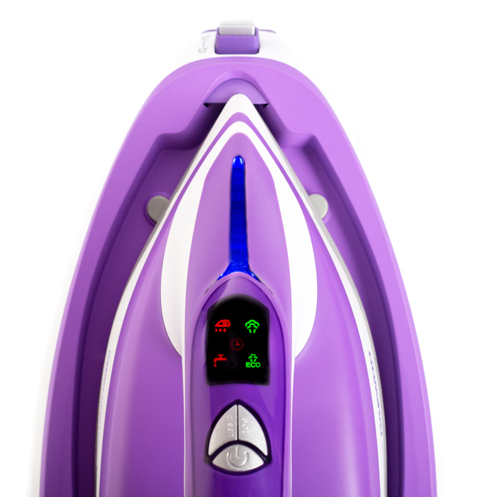 Statie de calcat cu aburi Daewoo DSS250, 2400W, 1.5 l, 4 bar, abur 150 gr/ min, abur vertical, auto-curatare, mod Eco, oprire automata, alb/ mov [4]