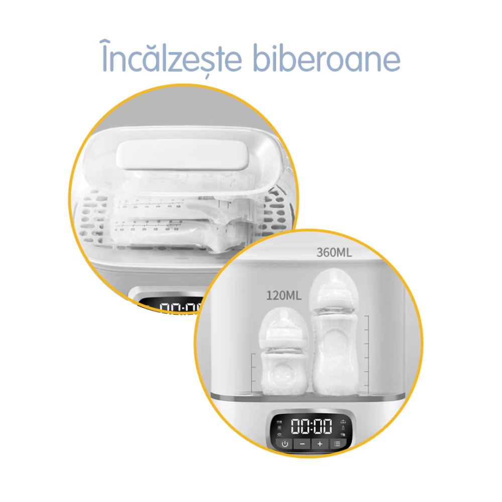 Sterilizator electric cu abur pentru 8 biberoane 4 in 1, cu uscator Easycare Baby TB1713E [2]