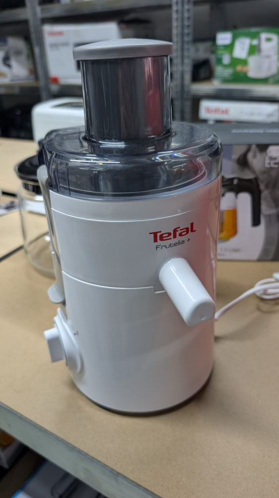 Storcator de fructe si legume Tefal ZE370138 Frutelia+, recipient pulpa 0.95 l, 2 viteze, 350 W, alb [3]