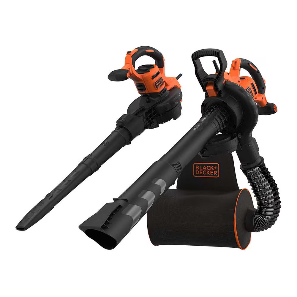 Suflanta si aspirator cu tocator pentru frunze 3-in-1 Black & Decker BEBLV300, putere 3000 W, sac de colectare 72 L, putere aspirare max. 15 mc/min, viteza maxima suflare 404 km/h, raport maruntire 16 [2]
