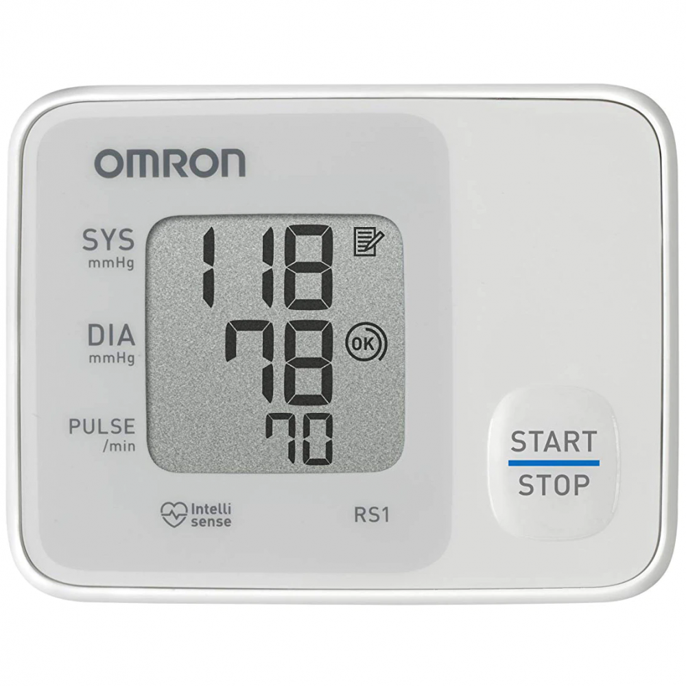 Tensiometru de incheietura compact Omron RS1, complet automat cu tehnologie Intellisense , Alb [2]