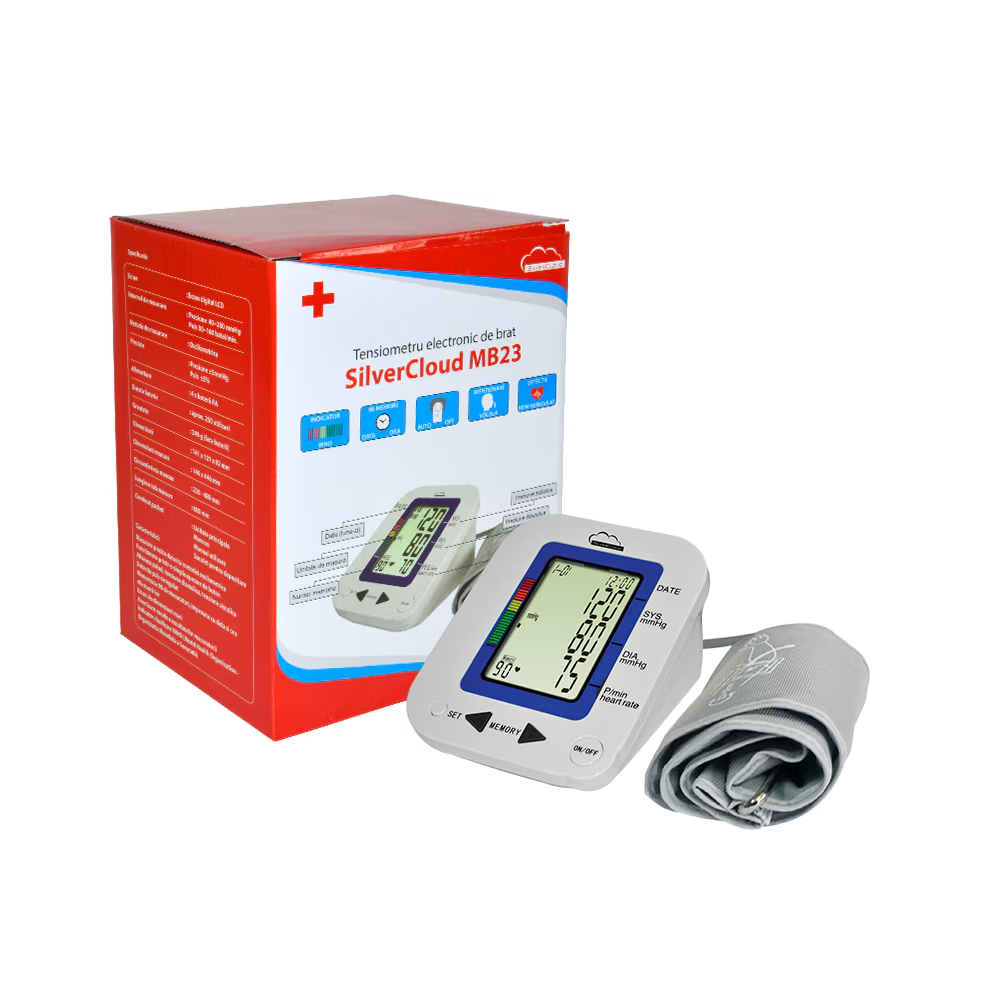Tensiometru electronic de brat SilverCloud MB23 cu ecran LCD si atentionare vocala [2]