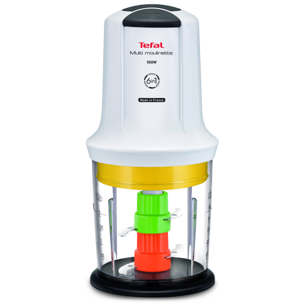 Tocator electric Tefal Moulinette 6 in 1 MQ723138, 500W, 4 lame, capacitate 0.5L, 6 functii de preparare, functie Turbo, accesoriu pentru sosuri, alb [3]