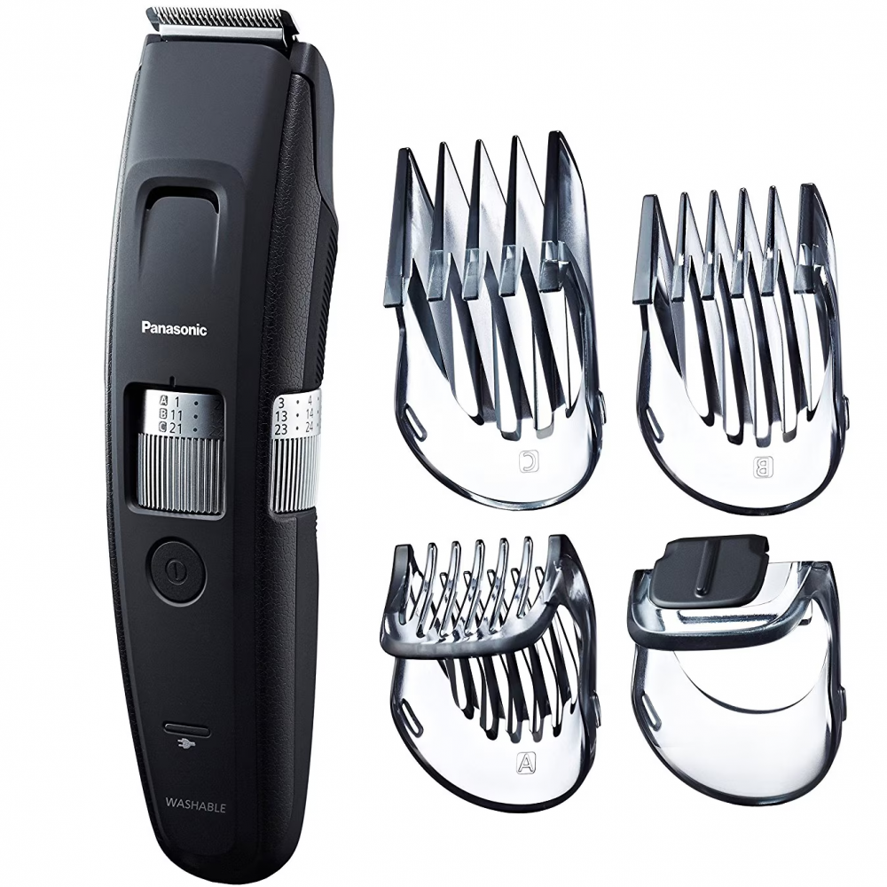 Trimmer pentru barba Panasonic ER-GB96-K503, lavabil, 0.5-30mm, acumulator sau la retea, 4 accesorii, Negru [1]