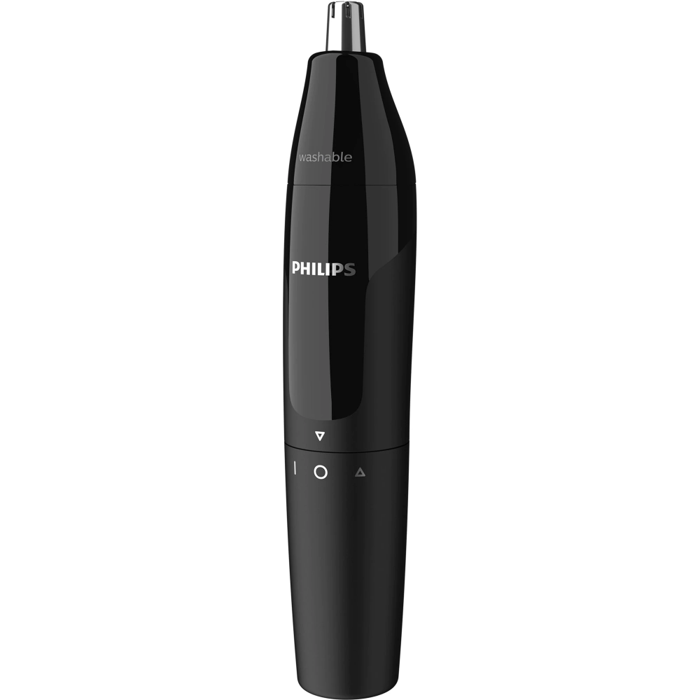 Trimmer pentru nas/urechi Philips NT1620/15, baterie, lavabil, utilizare umed si uscat, Negru [2]