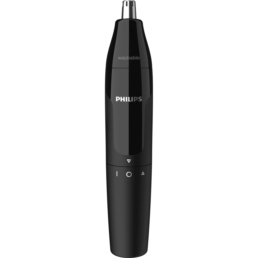 Trimmer pentru nas/urechi Philips NT1620/15, baterie, lavabil, utilizare umed si uscat, Negru [1]