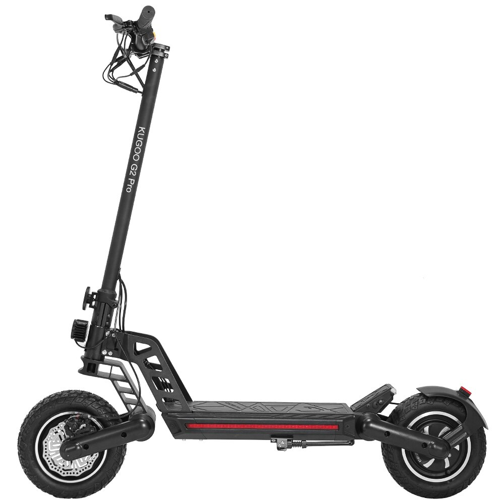 Trotineta electrica Kugoo G2Pro Negru, putere motor 800W, 3 trepte de viteza, autonomie 50KM, viteza 50KM, greutate maxima admisa 130Kg, roti 10 inch, timp de incarcare 4-6 ore, incarcare rapida, sist [2]