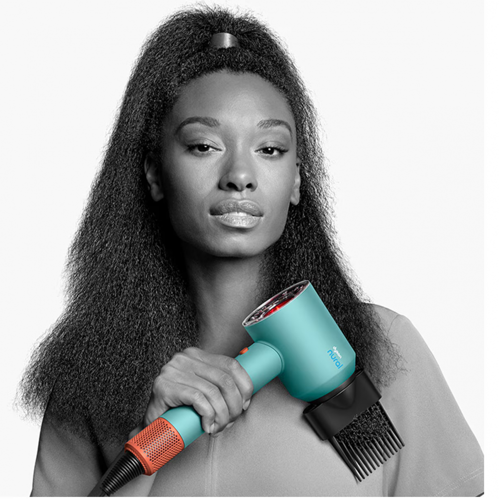 Uscator de par Dyson Supersonic Nural HD16 515276-01, 1600 W, 3 trepte de viteza, 4 trepte de temperatura,uscare rapida si inteligenta, Ceramic Patina-Topaz, albastru/portocaliu [3]