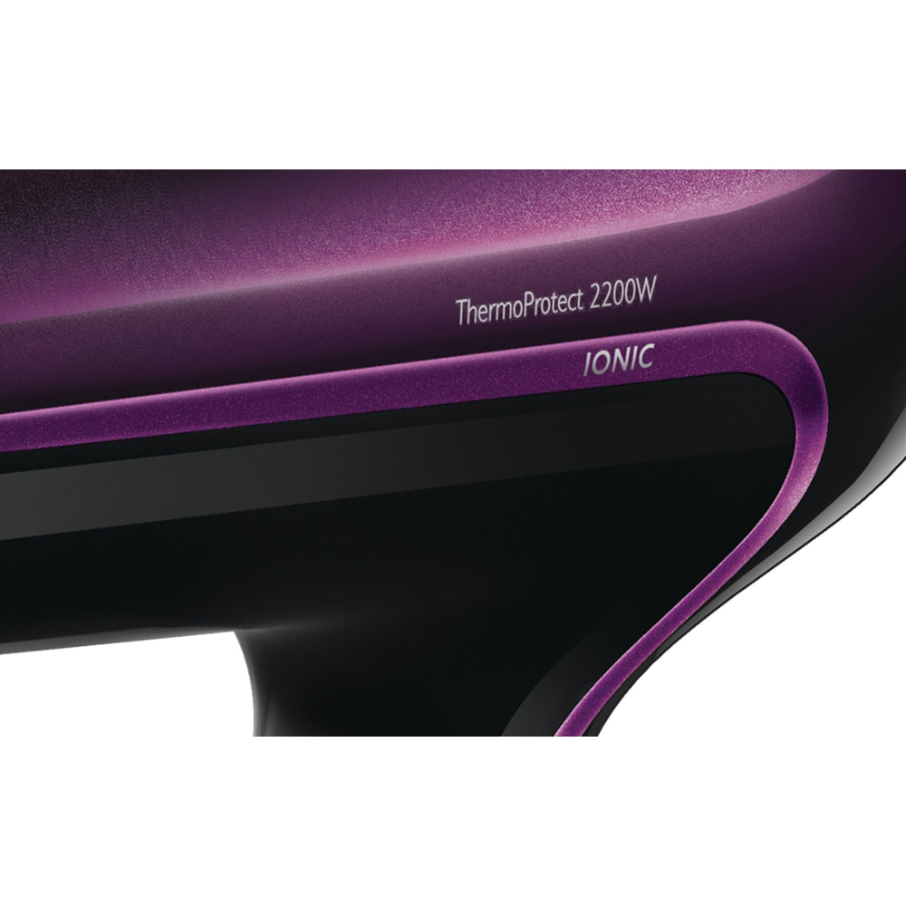 Uscator de par Philips HP8233/00, Ionizare, 2200 W, 2 Viteze/2 Setari Caldura, Mov [3]