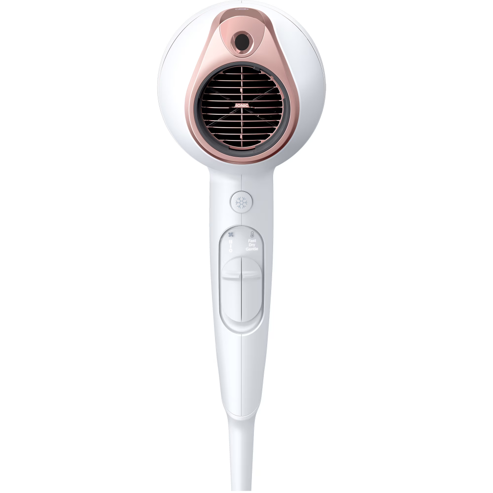 Uscator de par Philips Prestige BHD628/00, senzor SenseIQ, 2 setari viteza, 3 moduri presetate de uscare, ingrijire cu ioni, design compact, difuzor de volum, cap de coafare 11 mm, cap de uscare, 1800 [6]