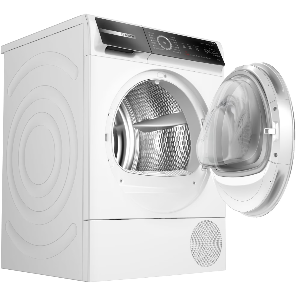 Uscator de rufe Bosch Seria 8 WQB245B0BY, Pompa de caldura, 9 kg, 15 programe, Touch control, Home Connect, Condensator cu autocuratare, Iluminare interioara, AntiVibration, Smart Dry, AutoDry Technol [3]