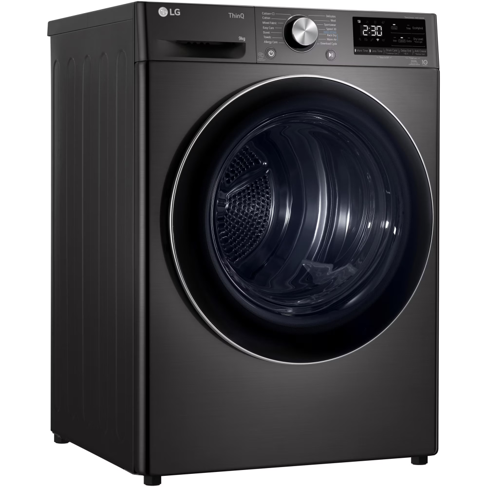 Uscator de rufe LG RH90V9JV2N, Pompa de caldura Dual Inverter, 9 kg, 14 programe, Clasa C, Smart Diagnosis, Wi-Fi, Antracit [3]