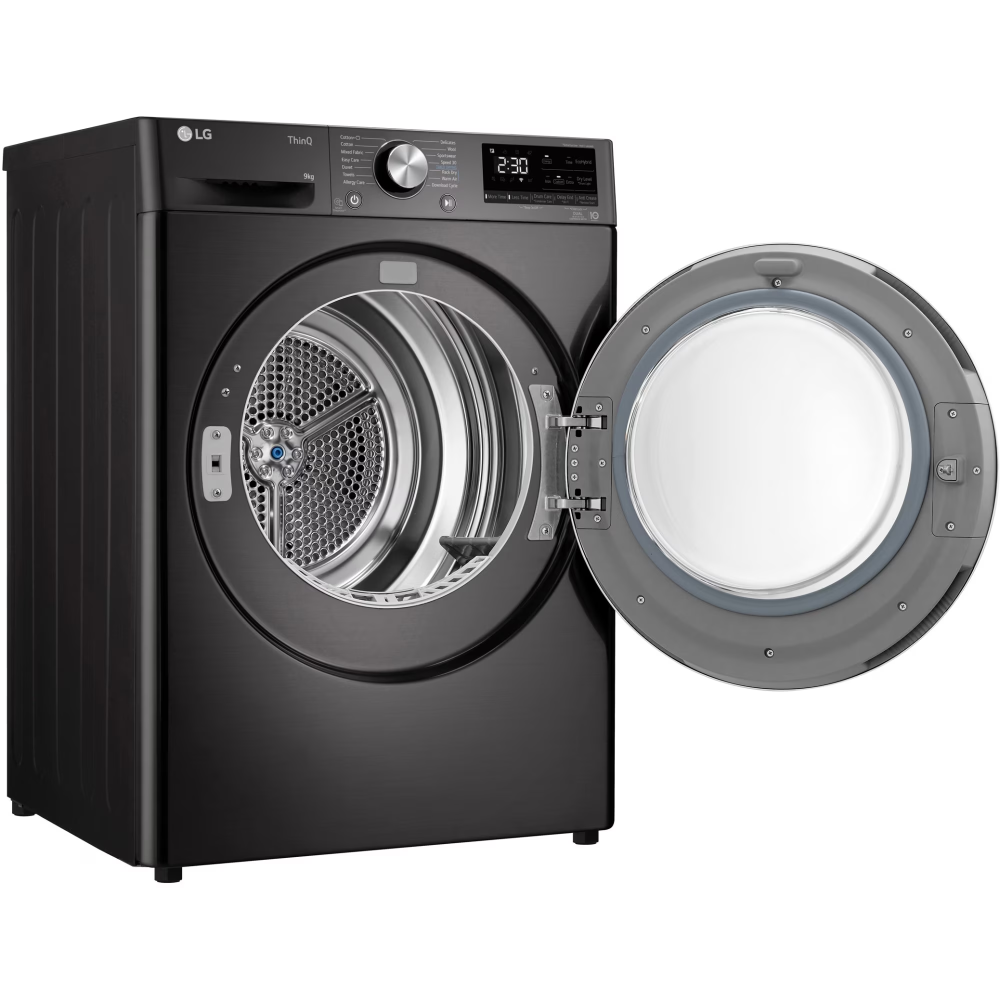 Uscator de rufe LG RH90V9JV2N, Pompa de caldura Dual Inverter, 9 kg, 14 programe, Clasa C, Smart Diagnosis, Wi-Fi, Antracit [6]