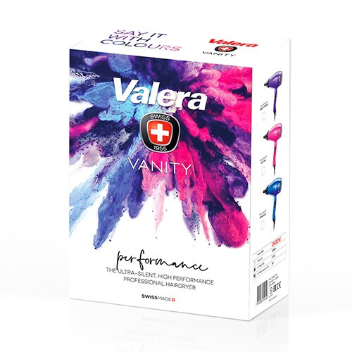 Uscator profesional de par Valera Vanity Performance VA 8612 RC HP, 2400 W, Smart Airflow, Ionizare, 6 setari temperatura, 2 setari viteza, 2 Concentratoare, Roz [5]