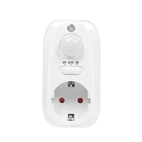 Adaptor priza LogiLink PA0248, senzor de miscare PIR detector zi/noapte, 1 priza, IP20, Alb [3]