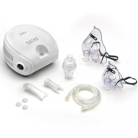Articole Sanatate si Wellness - Aparat aerosoli Laica NE2014, cu flux reglabil de nebulizare, cu compresor
