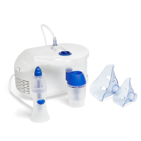 Articole Sanatate si Wellness - Aparat aerosoli Omron C102 Total, cu compresor si dus nazal