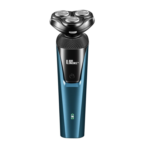 APARATE ALL-IN-ONE - Aparat de barbierit electric Lingke, Reincarcabila, Umed/Uscat, Albastru/ Negru