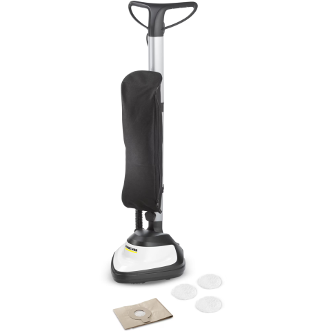ELECTROCASNICE - RESIGILATE - Aparat de curatat pardoseli Karcher FP 303, 1.056-850.0, 600 W, 1000 rot/min, 4 l, 3 paduri, Sac textil, Alb/Negru