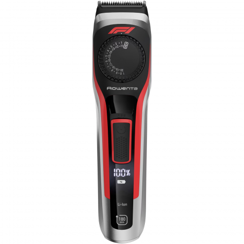 Aparat de tuns barba Rowenta Formula 1® TN384MF0, 39 lungimi de taiere, lame inox, rosu [1]