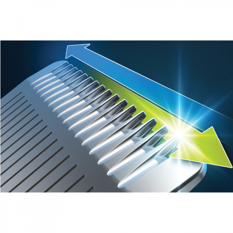 Aparat de tuns barba si parul 12 in 1 PHILIPS Multigroom All in One MG5940/15, tehnologie BeardSense, lame din otel cu auto-ascutire, 11 setari de lungime, rezistent la apa, husa, Negru / Argintiu [2]