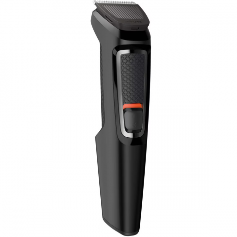 Aparat de tuns barba si parul 7 in 1 PHILIPS Multigroom MG3720/15, Lame cu ascutire, acumulator, 2 piepteni aspect nebarbierit, 2 piepteni barba, 1 pieptene par, Negru [1]