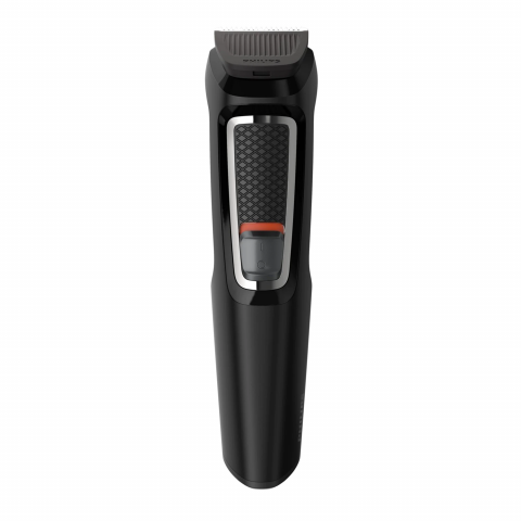Aparat de tuns barba si parul 9 in 1 PHILIPS Multigroom MG3740/15, Lame cu ascutire, Acumulator, 6 piepteni par fata si cap, Negru [2]