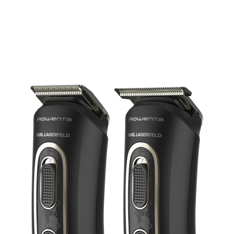 Aparat de tuns parul si barba Rowenta x Karl Lagerfeld Trim & Style 12 in 1 TN911LF0, autonomie 120 min, capat pentru barba cu 2 piepteni, capat pentru par cu 6 piepteni, accesoriu nas&urechi, 6500 rp [1]