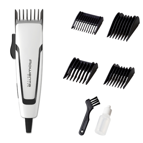 ACCESORII - Aparat de tuns Rowenta Driver TN1601F1, 4 piepteni 3-6-9-12 mm, 3 micro-setari de precizie, negru & alb