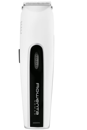 Aparat de tuns Rowenta Nomad TN1400F0, 3-30 mm, 2 piepteni, 19 Trepte, Acumulator, Indicator LED, Alb [1]