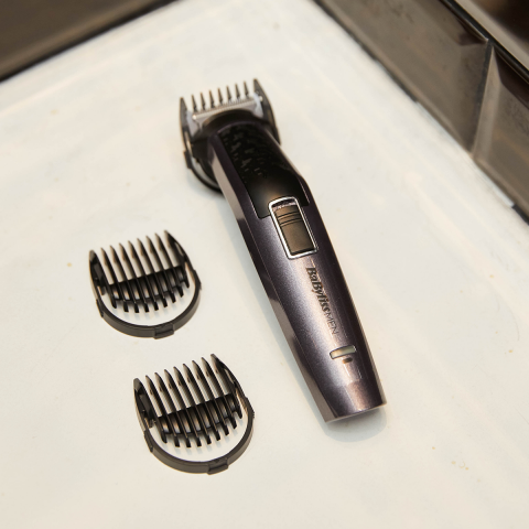 Aparat de tuns si ras BaByliss MT727E Carbon Titanium 10in1 Multi Trimmer, 10 Accesorii, 3 capete, Negru [3]